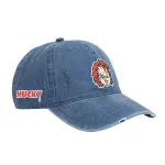 CHUCKY FACE EMBROIDERY CHILD'S PLAY DENIM BLUE STRAPBACK BASEBALL CAP