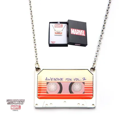 MARVEL COMICS GUARDIANS OF THE GALAXY 2 MIX TAPE PENDANT NECKLACE