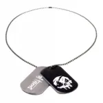 OFFICIAL SEA OF THIEVES SKULL SYMBOL DOG TAG PENDANT NECKLACE