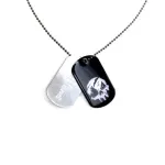 OFFICIAL SEA OF THIEVES SKULL SYMBOL DOG TAG PENDANT NECKLACE