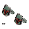 STAR WARS BOBA FETT MASK STUD EARRINGS