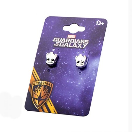 MARVEL COMICS GUARDIANS OF THE GALAXY GROOT FACE STUD EARRINGS