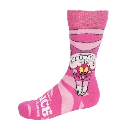 DISNEY ALICE IN WONDERLAND CHESHIRE CAT ADULT PAIR OF NOVELTY SOCKS