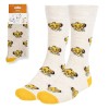 DISNEY THE LION KING SIMBA FACE TILED CREAM ADULT PAIR OF NOVELTY SOCKS