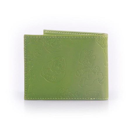 NINTENDO SUPER MARIO BROS LUIGI PATCH GREEN BI-FOLD WALLET