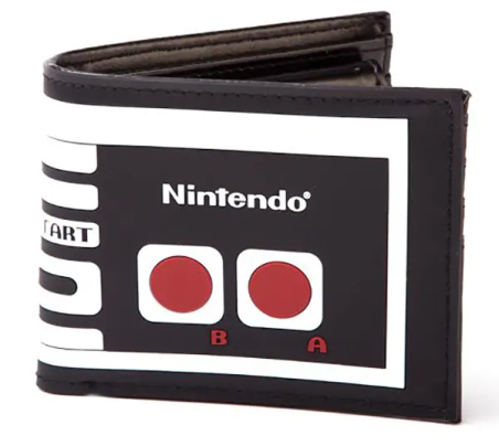 NINTENDO NES ENTERTAINMENT SYSTEM CONTROLLER BI-FOLD WALLET