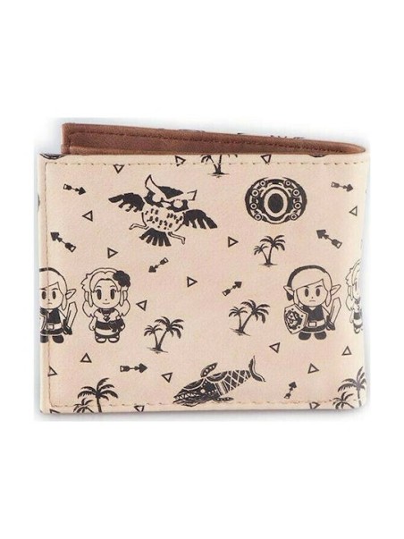 NINTENDO THE LEGEND OF ZELDA LINKS AWAKENING TILED DESIGN BI-FOLD WALLET