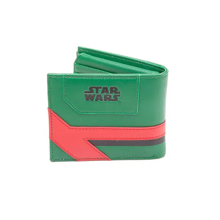 STAR WARS BOBA FETT MANDALORIAN SYMBOL GREEN BI-FOLD WALLET