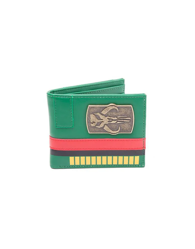 STAR WARS BOBA FETT MANDALORIAN SYMBOL GREEN BI-FOLD WALLET