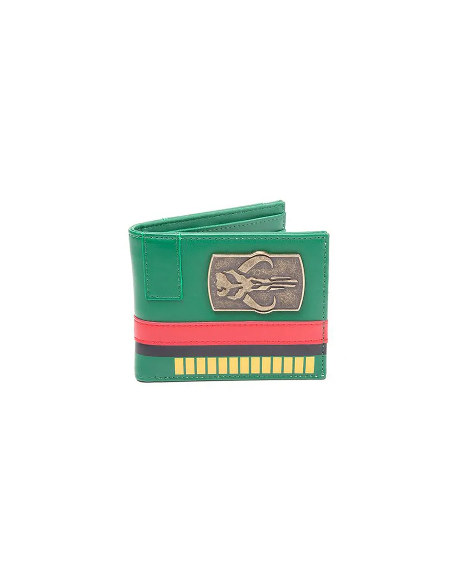 STAR WARS BOBA FETT MANDALORIAN SYMBOL GREEN BI-FOLD WALLET