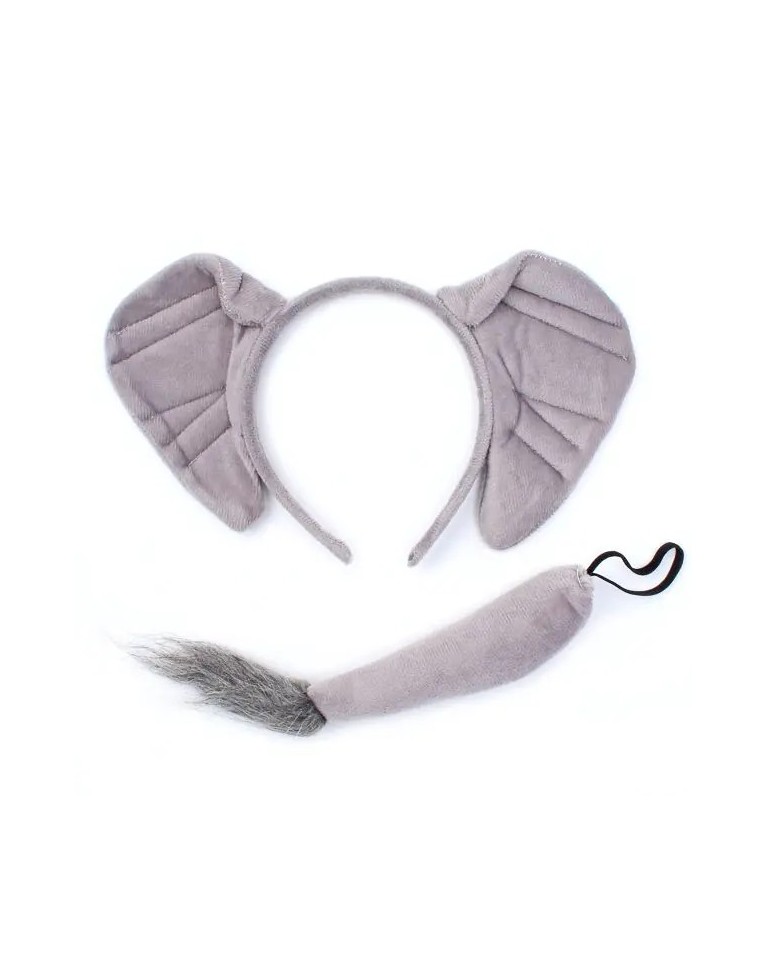 ELEPHANT EARS HAIR BAND WITH TAIL