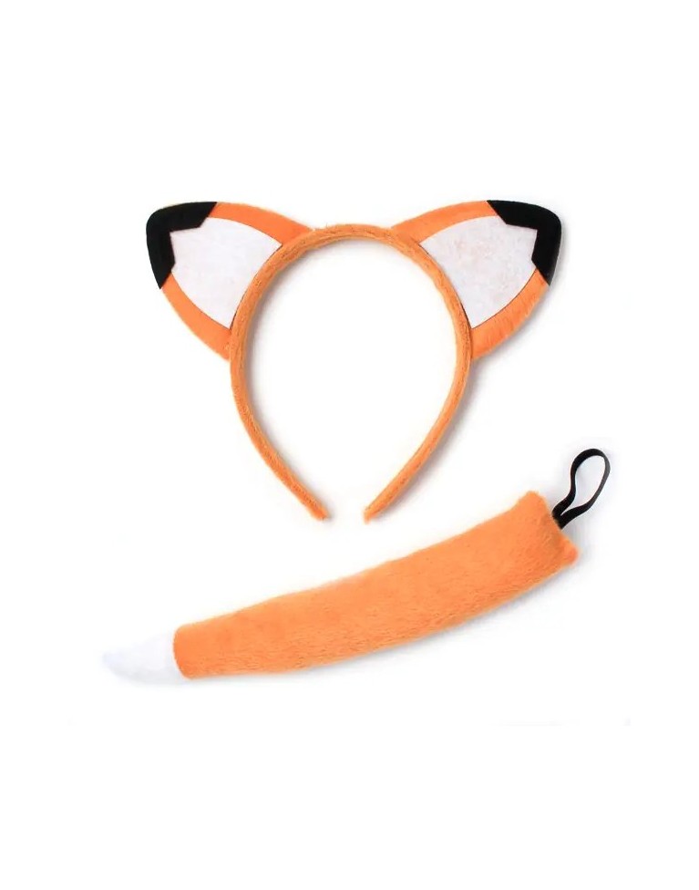 FOX EARS HAIR BAND WITH TAIL