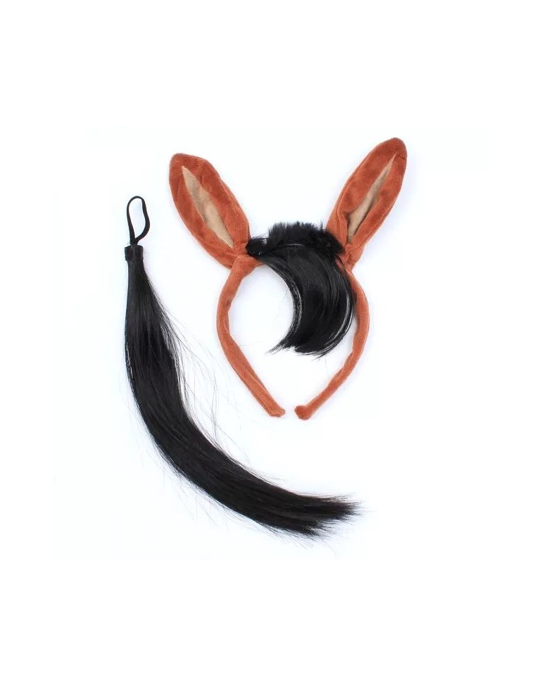 HORSE EARS HAIR BAND WITH TAIL