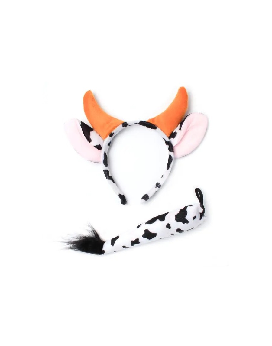 COW EARS HAIR BAND WITH TAIL