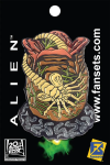 OFFICIAL ALIEN - FACEHUGGER EGG FANSET METAL PIN BADGE