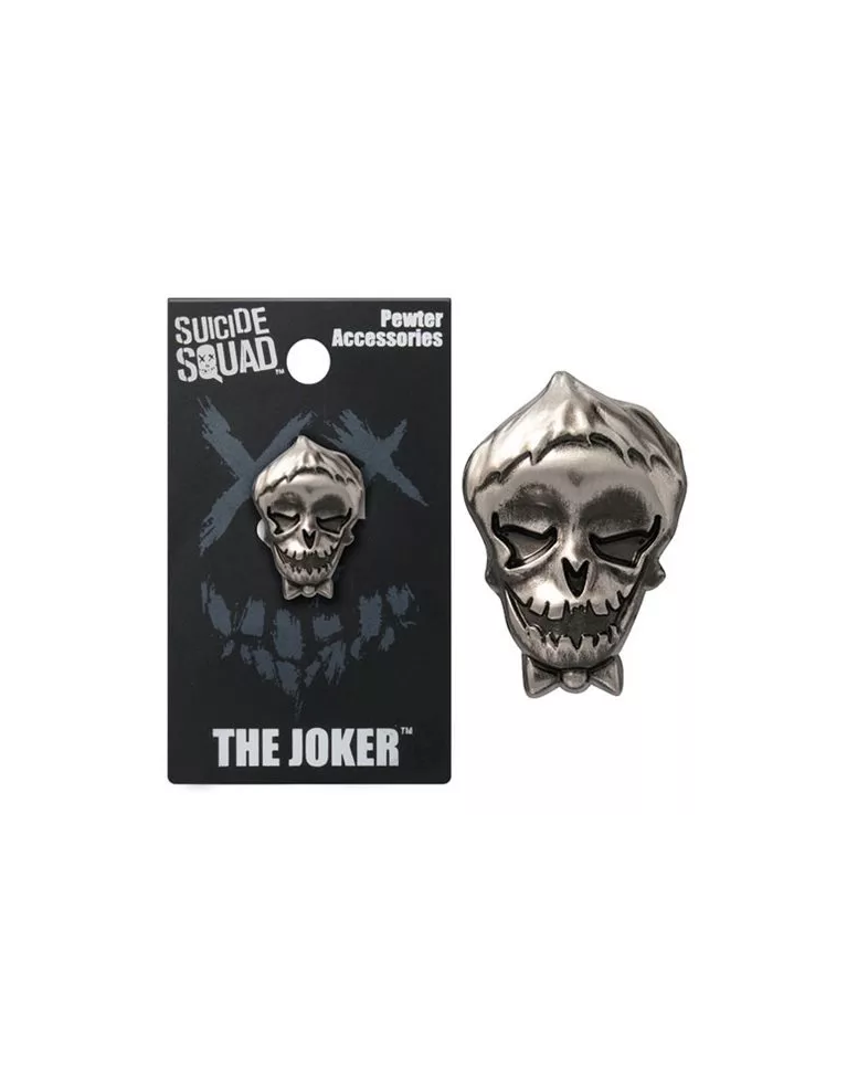 OFFICIAL DC COMICS - SUICIDE SQUAD THE JOKER GREY LAPEL BADGE