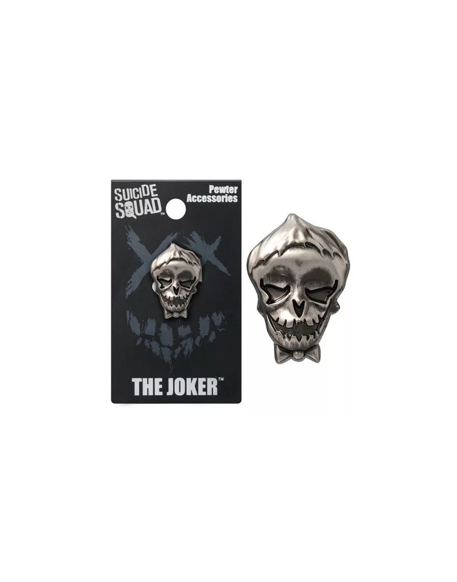 OFFICIAL DC COMICS - SUICIDE SQUAD THE JOKER GREY LAPEL BADGE