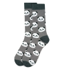 PANDA FACES GREY ADULT PAIR OF NOVELTY SOCKS