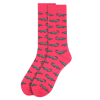 ALLIGATORS PINK ADULT PAIR OF NOVELTY SOCKS