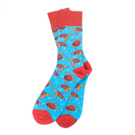 SEA TURTLES ADULT PAIR OF NOVELTY SOCKS