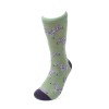 ZEBRA GREEN ADULT PAIR OF NOVELTY SOCKS