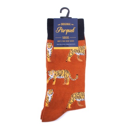 TIGER ORANGE ADULT PAIR OF NOVELTY SOCKS