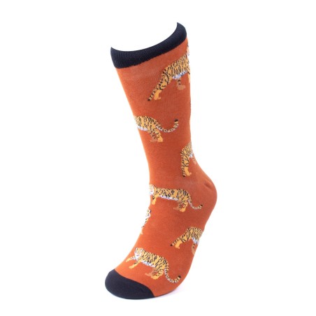 TIGER ORANGE ADULT PAIR OF NOVELTY SOCKS