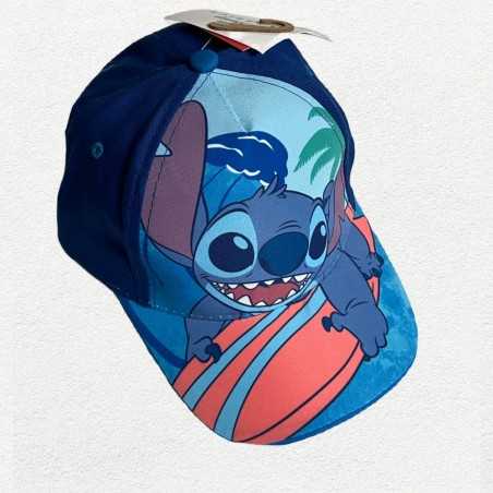 LILO AND STITCH STITCH SURFING FRONT PRINT BASEBALL CAP [KIDS]