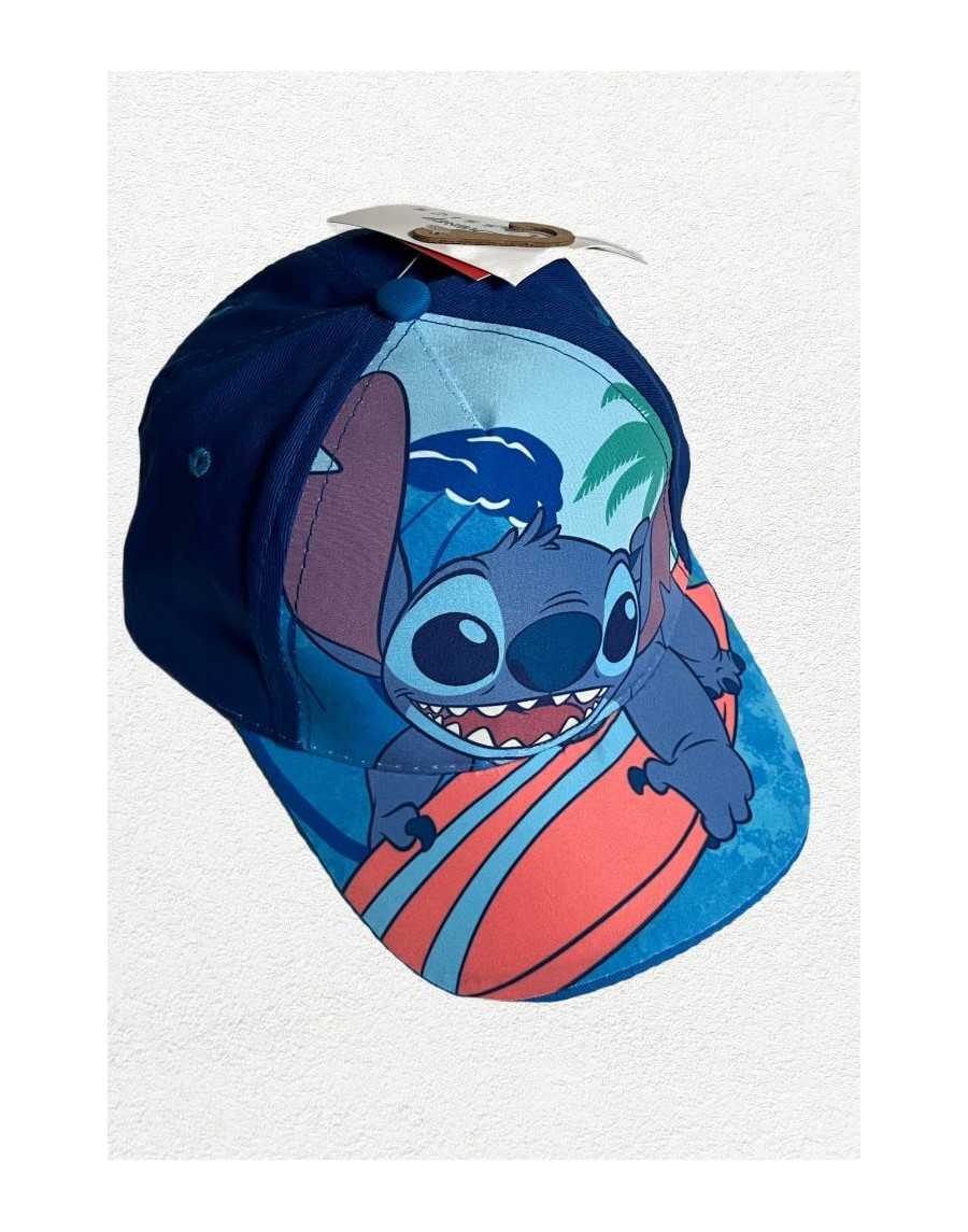 LILO AND STITCH STITCH SURFING FRONT PRINT BASEBALL CAP [KIDS]