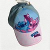 LILO AND STITCH STITCH AND ANGEL FRONT PRINT BASEBALL CAP [KIDS]