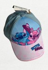 LILO AND STITCH STITCH AND ANGEL FRONT PRINT BASEBALL CAP [KIDS]