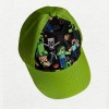 MINECRAFT ALEX, STEVE AND CREEPER FRONT PRINT BASEBALL CAP [KIDS]