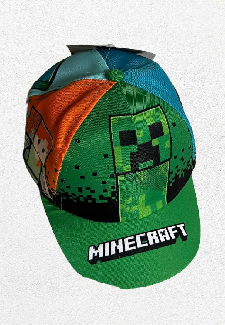 MINECRAFT CREEPER, ALEX, STEVE ALL OVER PRINT BASEBALL CAP [KIDS]