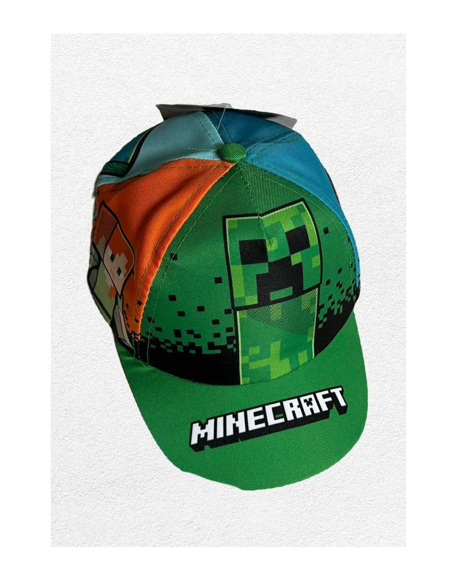 MINECRAFT CREEPER, ALEX, STEVE ALL OVER PRINT BASEBALL CAP [KIDS]