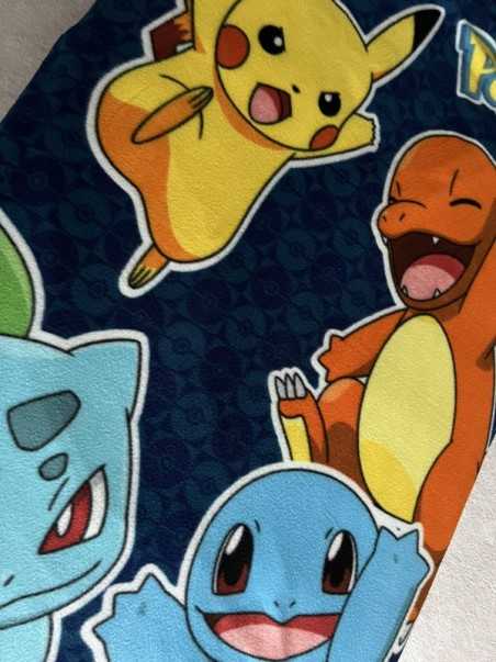 POKEMON OG STARTERS PIKACHU, CHARMANDER, SQUIRTLE AND BULBASAUR FLEECE BLANKET