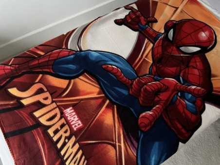 MARVEL COMICS THE AMAZING SPIDER-MAN RED FLEECE BLANKET