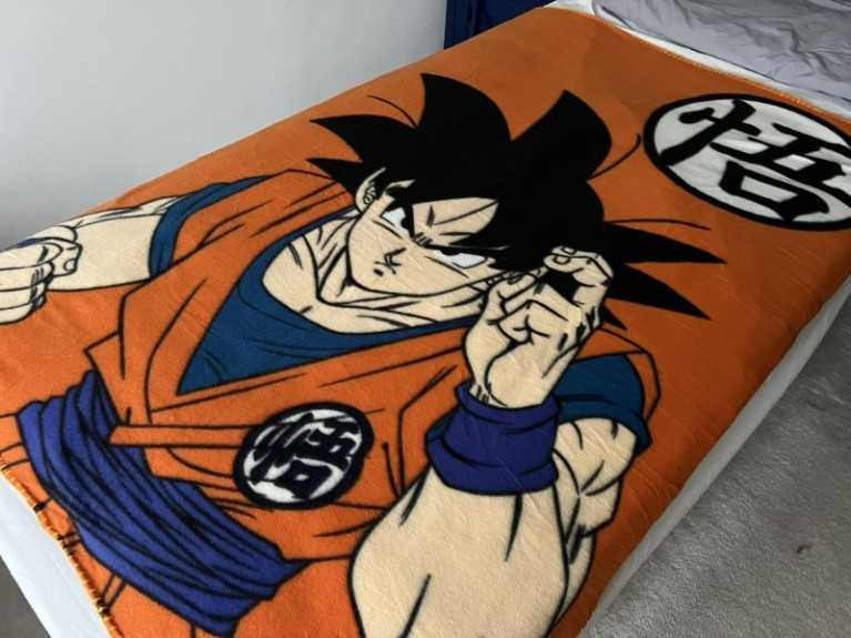 DRAGON BALL SUPER GOKU MASTER ROSHI'S KANJI FLEECE BLANKET