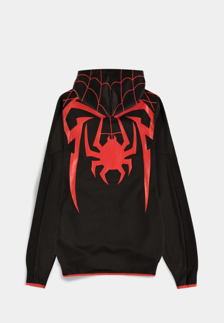 OFFICIAL MARVEL COMICS MILES MORALES COSTUME SUIT UP ZIP HOODIE JUMPER