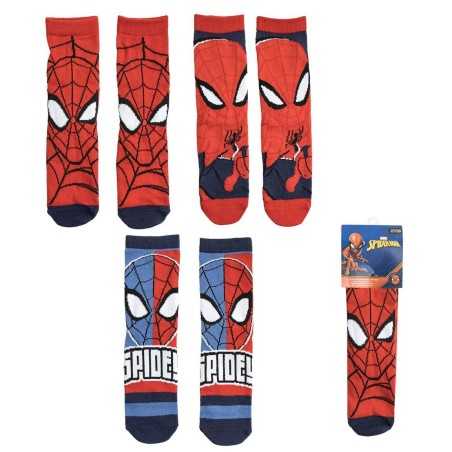 MARVEL COMICS SPIDER-MAN KIDS SET OF 3 PAIRS OF NOVELTY SOCKS