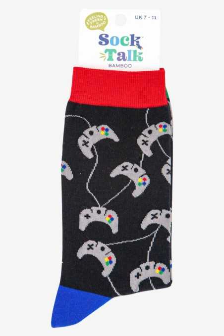 SNES INSPIRED GAME CONSOLE ADULT PAIR OF NOVELTY SOCKS