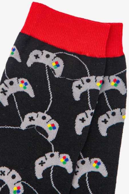 SNES INSPIRED GAME CONSOLE ADULT PAIR OF NOVELTY SOCKS