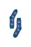 WEST HIGHLAND TERRIER DOG BLUE ADULT PAIR OF NOVELTY SOCKS