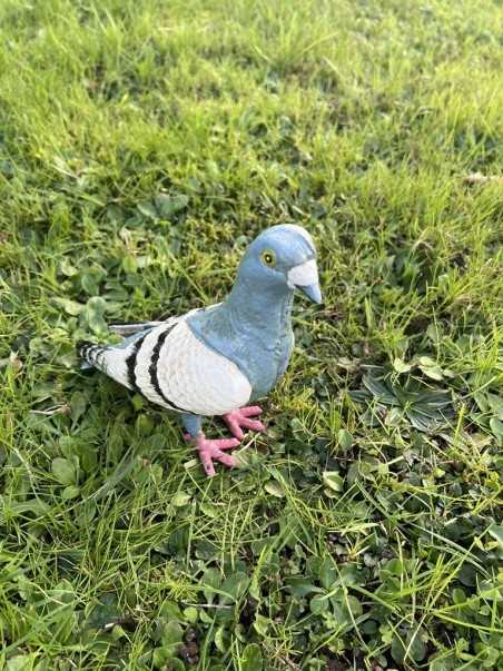 80s STYLE FUN NOVELTY METAL HEAVY TYPICAL PIGEON ORNAMENT