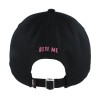 CARBON 212 BITE ME LOVE HEART SWEET EMBROIDERY BLACK CURVED SLOUCH BASEBALL CAP