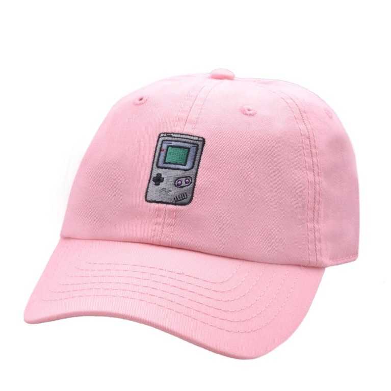 CARBON 212 GAME BOY PINK CURVED DAD SLOUCH BASEBALL CAP