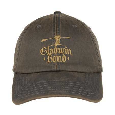 GLADWIN BOND LOGO EMBROIDERY BROWN CURVED BASEBALL CAP