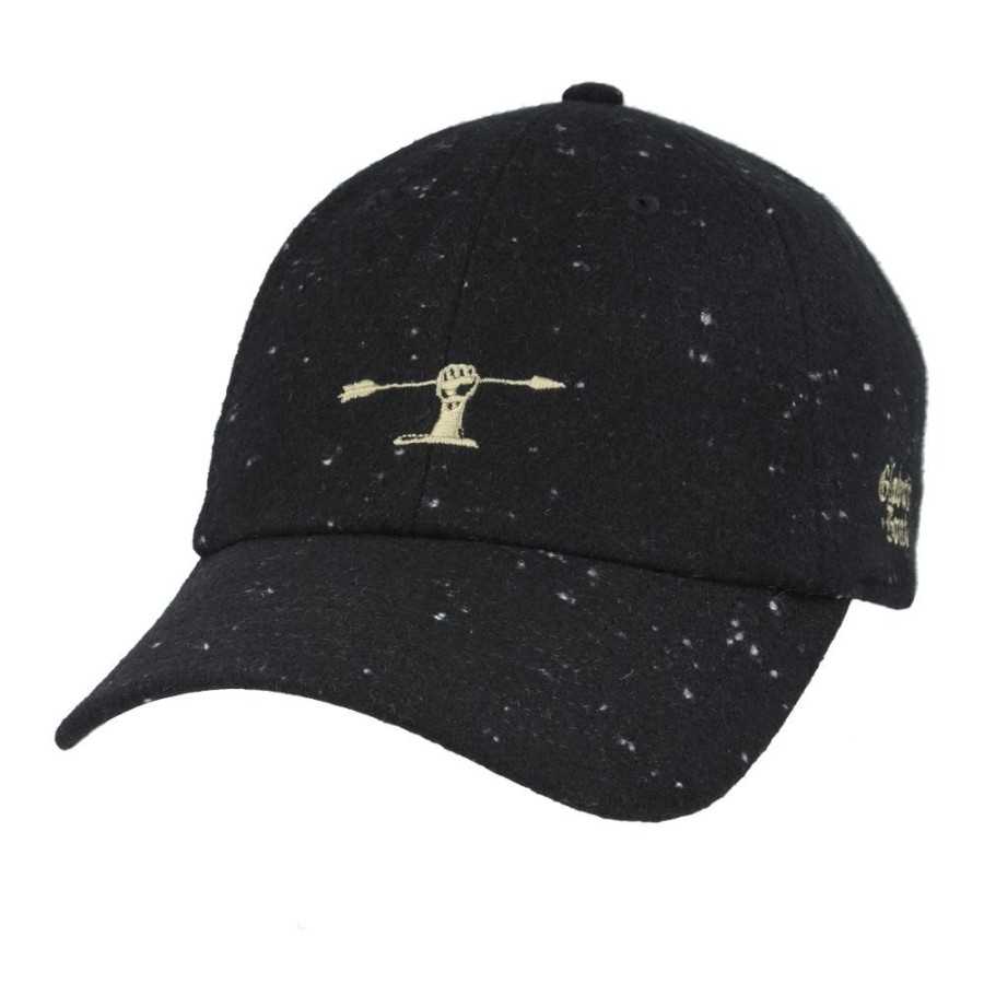 GLADWIN BOND LOGO EMBROIDERY BLACK CURVED BASEBALL CAP