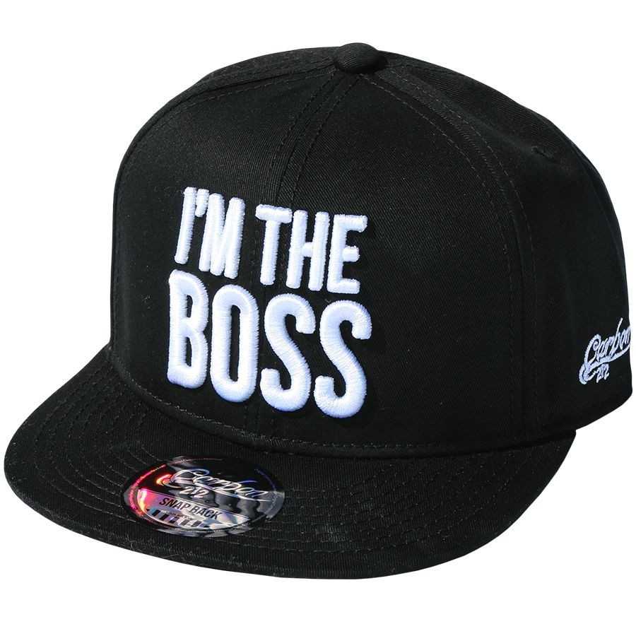 CARBON 212 I'M THE BOSS BLACK SNAPBACK CAP