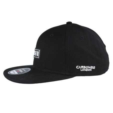 CARBON 212 CREW RUBBER PATCH BLACK STRAPBACK CAP