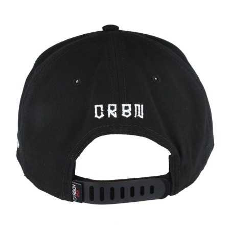 CARBON 212 CREW RUBBER PATCH BLACK STRAPBACK CAP